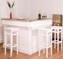 Bar in forma de L 140x140x107cm de la Rustic Butique PS484 - Top Culoare_P037 - Corp Culoare_P004 - DUBLU COLOR