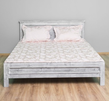 Pat cu tablie 140x200cm de la Rustic Butique PS541 - Culoare_P065 - PERIAT ADANC