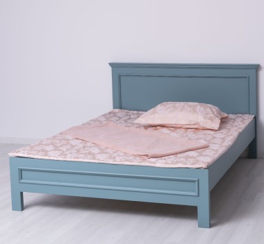 Pat cu tablie 140x200cm de la Rustic Butique PS541 - Culoare_P008 - VOPSIT