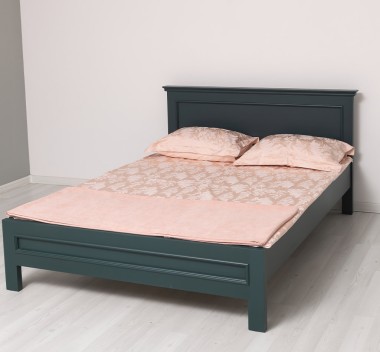 Pat cu tablie 140x200cm de la Rustic Butique PS541 - Culoare_P087 - VOPSIT