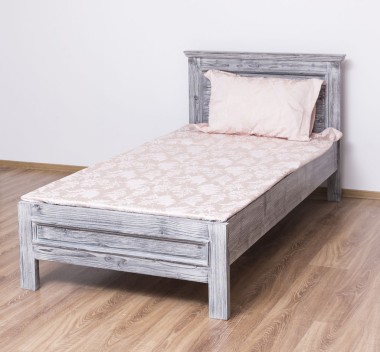 Pat cu tablie 90x200cm de la Rustic Butique PS541 - Culoare_P065 - PERIAT ADANC