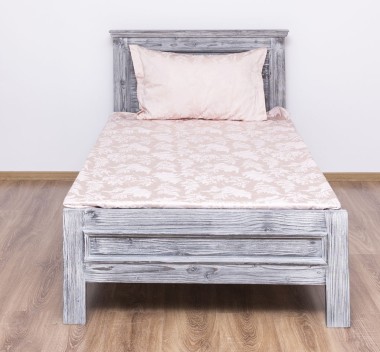 Pat cu tablie 90x200cm de la Rustic Butique PS541 - Culoare_P065 - PERIAT ADANC