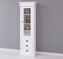 Dulap cu 1 usa sticla, 3 sertare, Colectia Directoire de la Rustic Butique PS425 - Culoare_P004A - VOPSIT ANTCHIZAT
