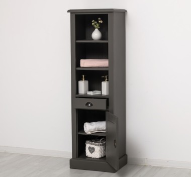 Dulap baie cu 1 usa, 1 sertar, 2 rafturi de la Rustic Butique PS420 - Culoare_P022A - VOPSIT ANTICHIZAT