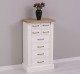 Comoda cu 8 sertare, blat stejar, Colectia Directoire de la Rustic Butique PS486 - Culoare Top_P061 - Culoare Corp_P039 - DUBLU COLOR