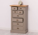 Comoda cu 8 sertare, blat stejar, Colectia Directoire de la Rustic Butique PS486 - Culoare Top_P002 - Culoare Corp_P030 - DUBLU COLOR