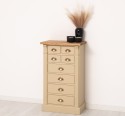 Comoda cu 8 sertare, blat stejar, Colectia Directoire de la Rustic Butique PS486 - Culoare Top_P089 - Culoare Corp_P032 - DUBLU COLOR