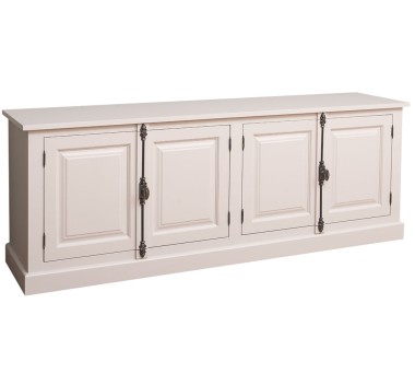 Bufet cu 4 usi, cu tija, BAS de la Rustic Butique PS408BAS - Culoare_P024A - VOPSIT ANTICHIZAT