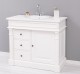 Dulap baie ornamentat pentru lavoar cu 3 sertare si 1 usa - lavoarul nu este inclus in pret de la Rustic Butique PS543 - Culoare_P039A - VOPSIT ANTICHIZAT