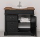 Dulap baie ornamentat pentru lavoar cu 3 sertare si 1 usa - lavoarul nu este inclus in pret de la Rustic Butique PS543 - Culoare Top_P064 - Culoare Corp_P003 - DUBLU COLOR