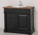 Dulap baie ornamentat pentru lavoar cu 3 sertare si 1 usa - lavoarul nu este inclus in pret de la Rustic Butique PS543 - Culoare Top_P064 - Culoare Corp_P003 - DUBLU COLOR