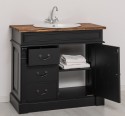 Dulap baie ornamentat pentru lavoar cu 3 sertare si 1 usa - lavoarul nu este inclus in pret de la Rustic Butique PS543 - Culoare Top_P064 - Culoare Corp_P003 - DUBLU COLOR