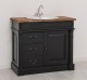Dulap baie ornamentat pentru lavoar cu 3 sertare si 1 usa - lavoarul nu este inclus in pret de la Rustic Butique PS543 - Culoare Top_P064 - Culoare Corp_P003 - DUBLU COLOR