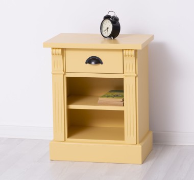 Noptiera cu 1 sertar si 1 polita, Colectia Directoire de la Rustic Butique PS428 - Culoare_P050 - VOPSIT