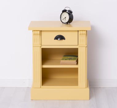 Noptiera cu 1 sertar si 1 polita, Colectia Directoire de la Rustic Butique PS428 - Culoare_P050 - VOPSIT