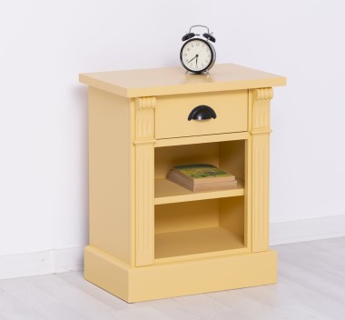 Noptiera cu 1 sertar si 1 polita, Colectia Directoire de la Rustic Butique PS428 - Culoare_P050 - VOPSIT