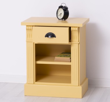 Noptiera cu 1 sertar si 1 polita, Colectia Directoire de la Rustic Butique PS428 - Culoare_P050 - VOPSIT