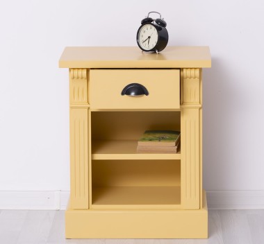 Noptiera cu 1 sertar si 1 polita, Colectia Directoire de la Rustic Butique PS428 - Culoare_P050 - VOPSIT