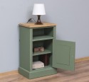 Noptiera cu 1 usa si spatiu deschis de la Rustic Butique PS435 - Culoare Top_P002 - Culoare Corp_P038A - DUBLU COLOR