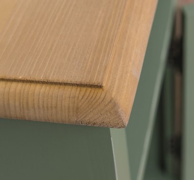 Noptiera cu 1 usa si spatiu deschis de la Rustic Butique PS435 - Culoare Top_P002 - Culoare Corp_P038A - DUBLU COLOR