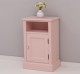 Noptiera cu 1 usa si spatiu deschis de la Rustic Butique PS435 - Culoare_P043 - VOPSIT