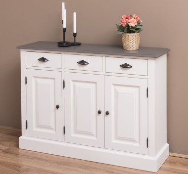 Dulap cu 3 usi si 3 sertare de la Rustic Butique PS433 - Culoare Top_P022 - Culoare Corp_P015A - DUBLU COLOR