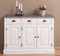 Dulap cu 3 usi si 3 sertare de la Rustic Butique PS433 - Culoare Top_P022 - Culoare Corp_P015A - DUBLU COLOR