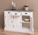 Dulap cu 3 usi si 3 sertare de la Rustic Butique PS433 - Culoare Top_P022 - Culoare Corp_P015A - DUBLU COLOR