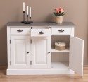 Dulap cu 3 usi si 3 sertare de la Rustic Butique PS433 - Culoare Top_P022 - Culoare Corp_P015A - DUBLU COLOR
