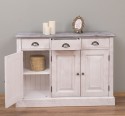 Dulap cu 3 usi si 3 sertare de la Rustic Butique PS433 - Culoare Top_P065  - Culoare Corp_P080 - PERIAT ADANC