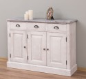 Dulap cu 3 usi si 3 sertare de la Rustic Butique PS433 - Culoare Top_P065  - Culoare Corp_P080 - PERIAT ADANC