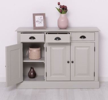 Dulap cu 3 usi si 3 sertare de la Rustic Butique PS433 - Culoare_P013 - VOPSIT