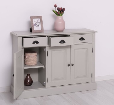 Dulap cu 3 usi si 3 sertare de la Rustic Butique PS433 - Culoare_P013 - VOPSIT
