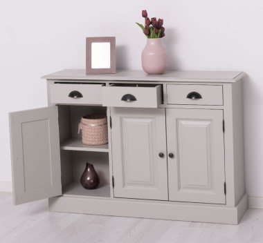 Dulap cu 3 usi si 3 sertare de la Rustic Butique PS433 - Culoare_P013 - VOPSIT