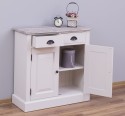 Dulap cu 2 usi si 2 sertare, blat stejar de la Rustic Butique PS432 - Culoare Top_P067 - Culoare Corp_P015 - DUBLU COLOR