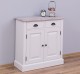 Dulap cu 2 usi si 2 sertare, blat stejar de la Rustic Butique PS432 - Culoare Top_P067 - Culoare Corp_P015 - DUBLU COLOR