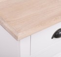Dulap cu 2 usi si 2 sertare, blat stejar de la Rustic Butique PS432 - TopOak - Culoare Top_P035 - Culoare Corp_P004 - DUBLU COLOR