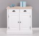 Dulap cu 2 usi si 2 sertare, blat stejar de la Rustic Butique PS432 - TopOak - Culoare Top_P035 - Culoare Corp_P004 - DUBLU COLOR