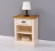 Noptiera cu 1 sertar si rafturi deschise de la Rustic Butique PS478 - Culoare Top_P082 - Culoare Corp_P025 - DUBLU COLOR