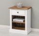 Noptiera cu 1 sertar si rafturi deschise de la Rustic Butique PS478 - Culoare Top_P064 - Culoare Ext._P030++P004A / Culoare Int._P064 - DUBLU COLOR