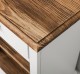 Noptiera cu 1 sertar si rafturi deschise de la Rustic Butique PS478 - Culoare Top_P064 - Culoare Ext._P030++P004A / Culoare Int._P064 - DUBLU COLOR