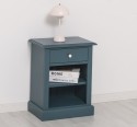 Noptiera cu 1 sertar si rafturi deschise de la Rustic Butique PS478 - Culoare_P051 - VOPSIT