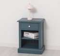 Noptiera cu 1 sertar si rafturi deschise de la Rustic Butique PS478 - Culoare_P051 - VOPSIT