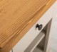 Noptiera cu 1 sertar si rafturi deschise de la Rustic Butique PS478 - Culoare Top_P002 - Culoare Corp_P024 - DUBLU COLOR