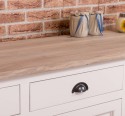 Bufet 3 usi, 3 sertare, blat stejar, BAS de la Rustic Butique PS403BAS - Culoare Top_P035 - Culoare Corp_P004 - DUBLU COLOR