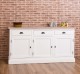 Bufet 3 usi, 3 sertare, blat stejar, BAS de la Rustic Butique PS403BAS - Culoare Top_P035 - Culoare Corp_P004 - DUBLU COLOR