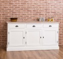 Bufet 3 usi, 3 sertare, blat stejar, BAS de la Rustic Butique PS403BAS - Culoare Top_P035 - Culoare Corp_P004 - DUBLU COLOR