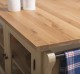 Insula bucatarie cu 2 usi, blat stejar de la Rustic Butique PS442 - Culoare Top_P061 - Culoare Corp_P032 - DUBLU COLOR