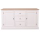 Bufet cu 2 usi, 3 sertare, blat stejar, BAS de la Rustic Butique PS370BAS - Culoare Top_P0 - Culoare Corp_P039 - VOPSIT