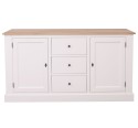 Bufet cu 2 usi, 3 sertare, blat stejar, BAS de la Rustic Butique PS370BAS - Culoare Top_P0 - Culoare Corp_P039 - VOPSIT